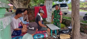 Babinsa Koramil 1614-03/Hu’u Gelar Komsos di Desa Daha Jelang Ramadhan