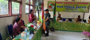 Danramil Dawan Hadiri : Rapat Akhir  Tahun Koperasi Panca Satya Desa Dawan Klod