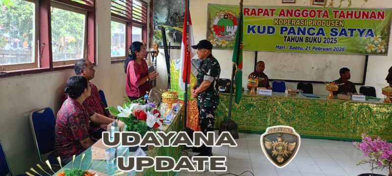 Danramil Dawan Hadiri : Rapat Akhir Tahun Koperasi Panca Satya Desa Dawan Klod