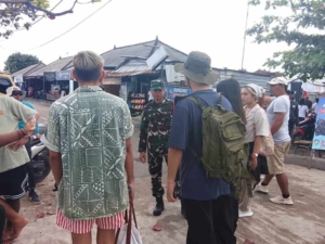 Aparat Gabungan Di Nusa Penida Gelar Penjagaan Di Pelabuhan Banjar Nyuh