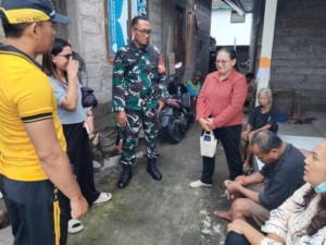 Babinsa dan Bhabinkamtibmas Kalianget Laksanakan Pengamanan Pengecekan ODGJ oleh Puskesmas I Seririt