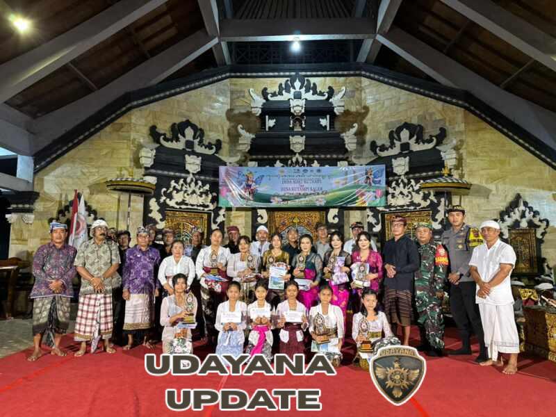 Babinsa Kutampi Kaler Hadir Dampingi Bulan Bahasa Bali VIII