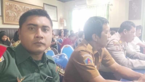 Babinsa Koramil Klungkung Hadiri Rapat Mini Lokakarya Koordinasi Lintas sektor Bidang Kesehatan Triwulan I