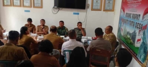 Dukung Kelancaran Persiapan TMMD ke-128, Danramil 1623-03/Rendang hadiri rapat koordinasi.