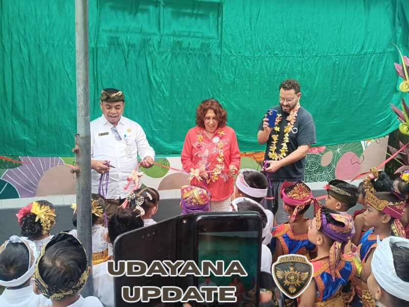 Babinsa Manduang Hadiri Peresmian Gedung TK Negeri Desa Manduang