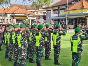Kodim Klungkung Ikut Serta Apel Siaga Kamtibmas Ramadhan Di Mapolres Klungkung