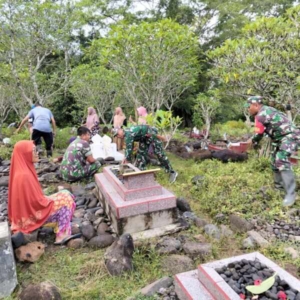 ‎Sinergi Tanpa Batas, Koramil dan Warga Lenangguar Rawat Fasilitas Umum