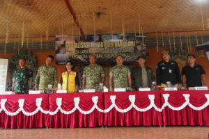 Danrem 163/WSA Hadiri Acara Sosialisasi Pelaksanaan Bantuan Rumah Swadaya Masyarakat Bali (BARUSAMI)