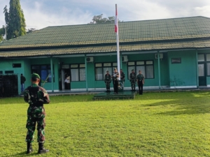 Kodim 1614/Dompu Gelar Upacara Bendera Awal Bulan Februari 2026