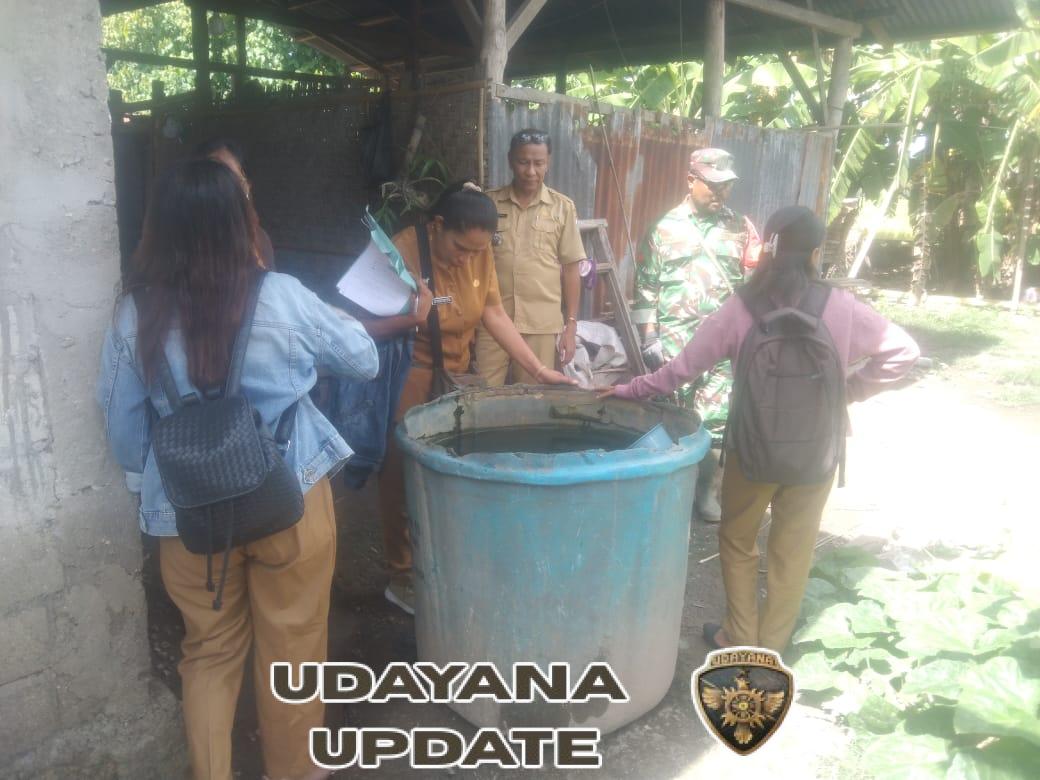 Dukung Hidup Sehat, Babinsa Waingapu dan Nakes Tinjau Rumah Warga di Kelurahan Mauliru
