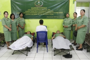 Persit KCK Kodim Belu Gelar Bakti Sosial Donor Darah Peringati HUT Persit Ke-80 Tahun 2026