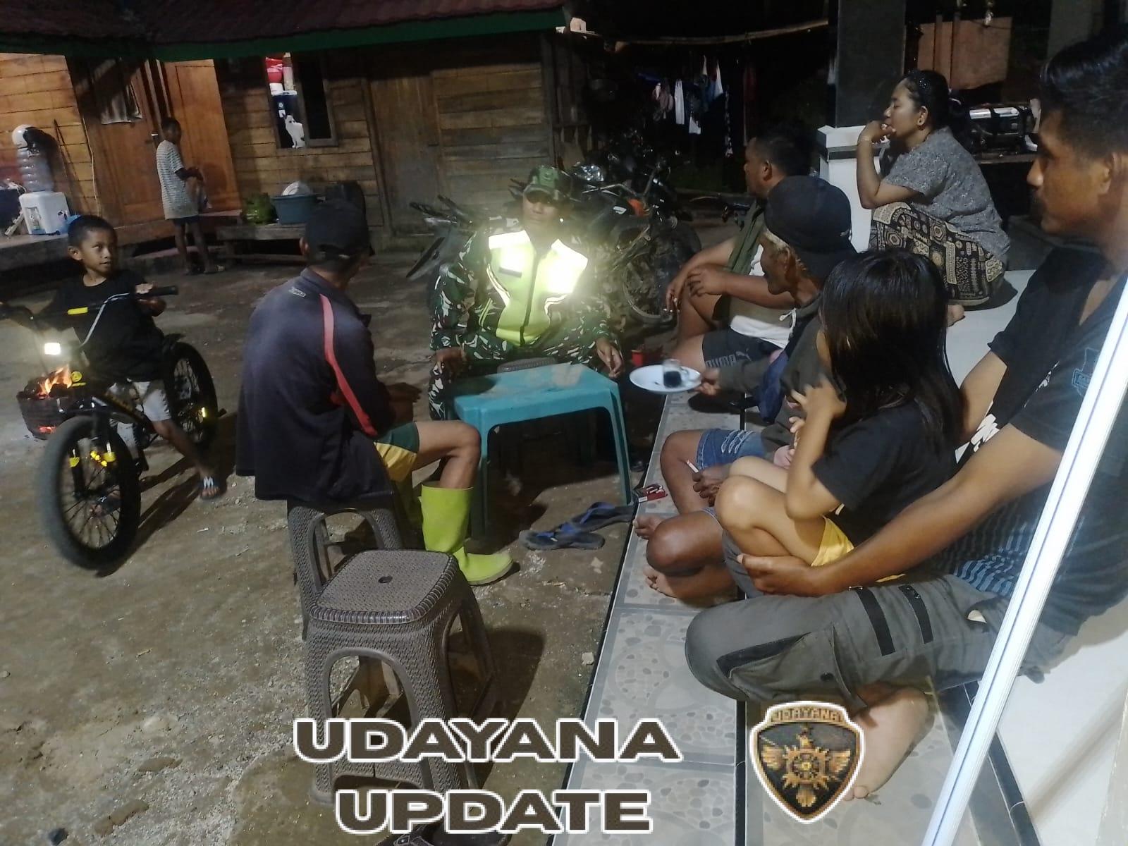 Sertu Nurdin Ajak Masyarakat Sambane Jaga Kerukunan dan Kedamaian