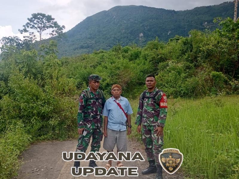 Siapkan Pembangunan KDMP, Babinsa Koramil 1612/01 Ruteng Lakukan Pengukuran Lahan di Rahong Utara