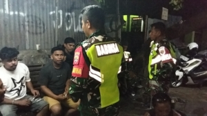Patroli Cipta Kondisi Koramil Rasanae Kota Bima Tekan Kebisingan Knalpot Racing