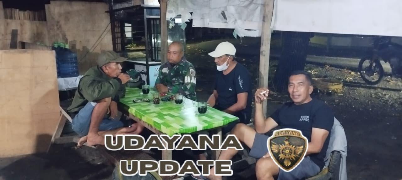 Hadir di Tengah Masyarakat, Koramil 1628-02 Tingkatkan Kewaspadaan Lingkungan