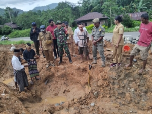 Babinsa Serda Chandra Kirana Sam Hadiri Peletakan Batu Pertama Koperasi Desa Merah Putih di Golo Ketak