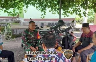 Babinsa Bagik Nyaka Santri Gencarkan Gotong Royong, Warga Diajak Jaga Kebersihan Lingkungan