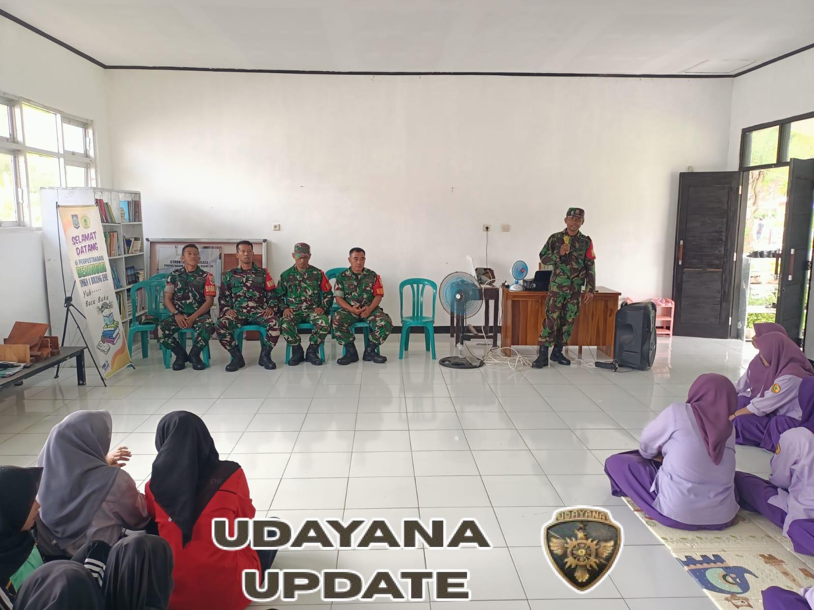 Cegah Kenakalan Remaja, TNI Bekali Siswa SMKN 1 Brang Ene Wawasan Kebangsaan