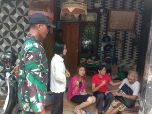 Babinsa Koramil Klungkung Kawal Kunjungan Sosial Ketua TP PKK Kabupaten Klungkung