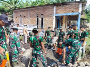Danki Satgas TMMD 127 Bagi Prajurit TP 31/PS Menjadi Dua Tim Demi Percepatan Target Sasaran.