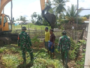 Kodim Bima Kerahkan Satgas TMMD untuk Menanggulangi Erosi Sungai di Tangga Baru