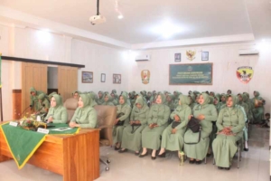 Pertemuan Gabungan Persit Rem 162/WB Berlangsung Tertib dan Penuh Antusiasme