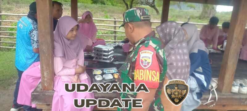 Koramil 1628/02 Sekongkang Pastikan Program Makan Bergizi Gratis Tepat Sasaran