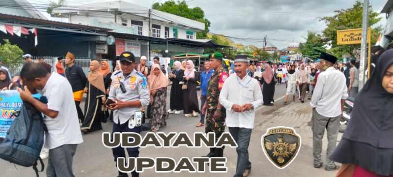 Sertu Faruk Kawal Jalannya Pawai Ta’aruf Menuju MTQ Tingkat Kelurahan