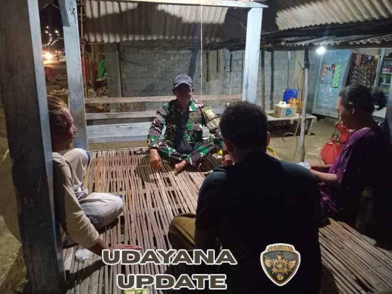 Sertu Abdurahman Pimpin Patroli, Imbau Warga Jaga Keamanan Lingkungan