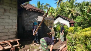 Wujudkan Sanitasi Layak, Satgas TMMD 127 Jembrana Kebut Pembangunan MCK di Desa Penyaringan.