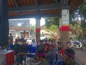 Tiga Pilar Di Desa Sakti Bersinergi Monitoring Bulan bahasa Bali Ke VIII