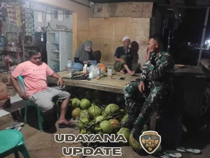 Ciptakan Situasi Kondusif, Koramil 1628-01/Taliwang Intensifkan Patroli Malam