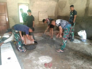 Satgas TMMD Ke-127 Kodim 1603/Sikka Wujudkan Ruang Belajar Layak di PAUD St. Theresia