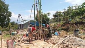 Progres Sumur Bor Titik 2 Kerma BNPB di Mbay I Capai 95,7 Persen