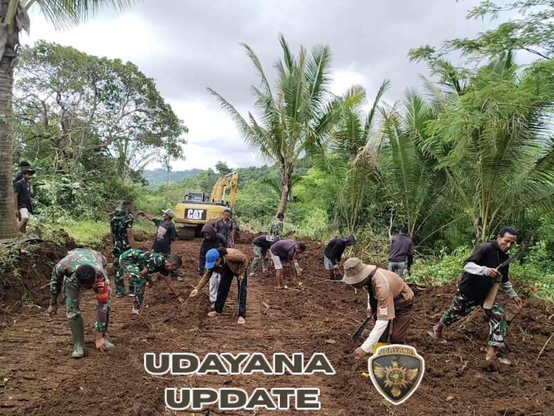 Gotong Royong TNI-Rakyat, Pembangunan Jalan TMMD Capai 3,4 Kilometer