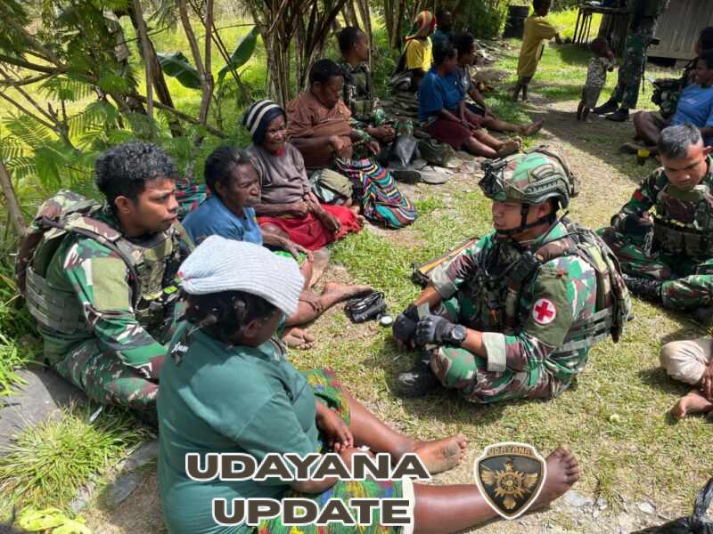 Melalui Free Medical Care Satgas Yonif 743/PSY Terus Dekatkan Kesehatan untuk Masyarakat Pedalaman Papua