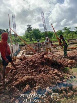 Serka Janry Selanno Lanjutkan Pekerjaan Pondasi KDKMP Oebatu