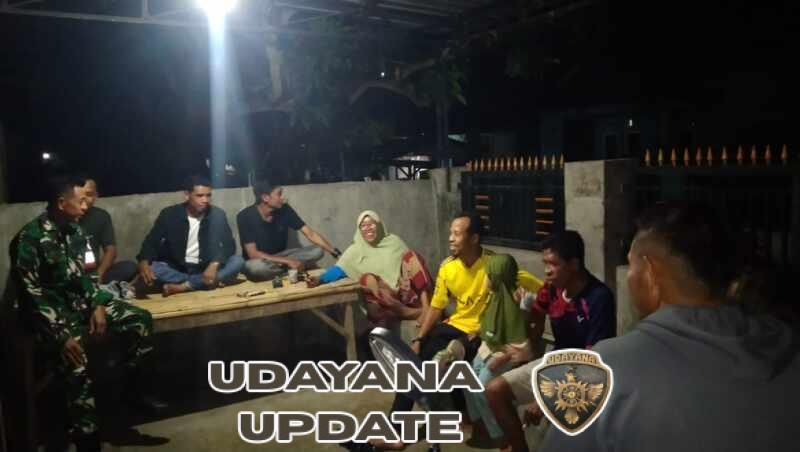 Patroli Malam Humanis, Babinsa Bangun Komunikasi dan Kebersamaan dengan Masyarakat