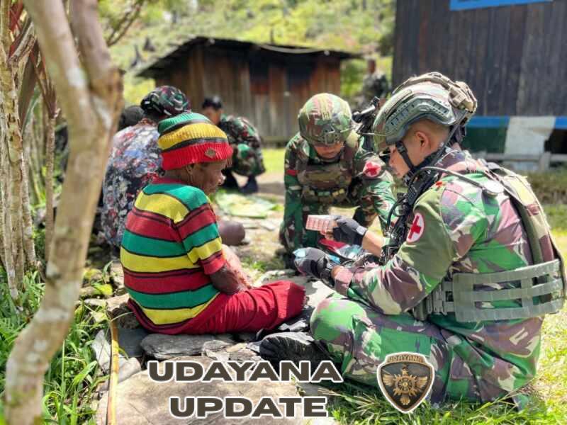 Dari Rumah ke Rumah, Satgas Yonif 743/PSY Hadirkan Harapan Sehat di Pedalaman Papua