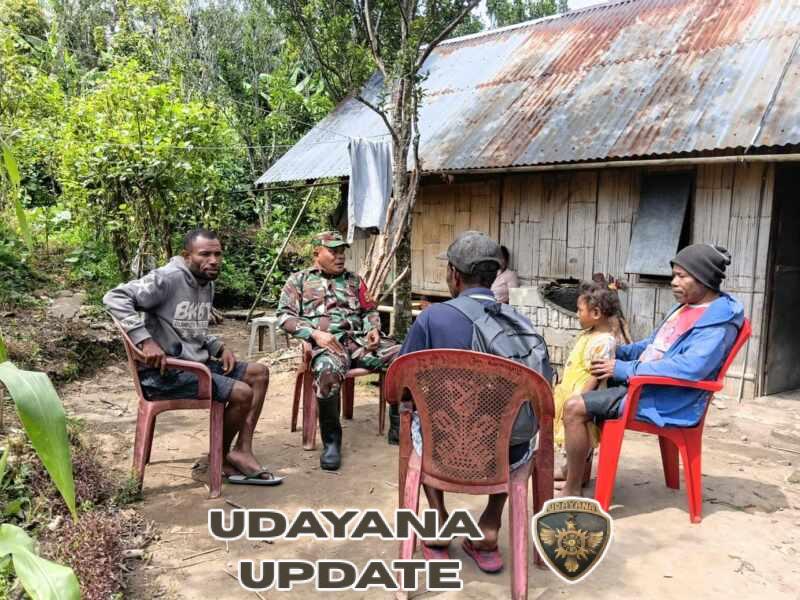Sertu Mujahidin Pantau Wilayah Binaan di Kecamatan Alor Tengah Utara