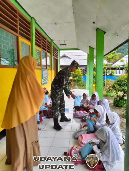 Koramil 1628/01 Taliwang Pastikan Kegiatan Makan Bergizi Gratis Lancar dan Tertib