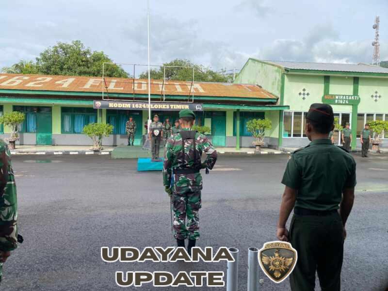 Upacara Rutin Senin, Kodim 1624/Flotim Perkuat Disiplin dan Jiwa Nasionalisme