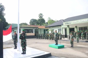 Tumbuhkan Patriotisme, Kodim 1604 Kupang Gelar Upacara Bendera