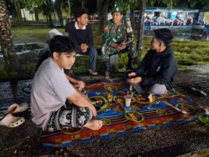 Cegah Gangguan Keamanan, Koramil 1628-01/Taliwang Gelar Patroli Rutin