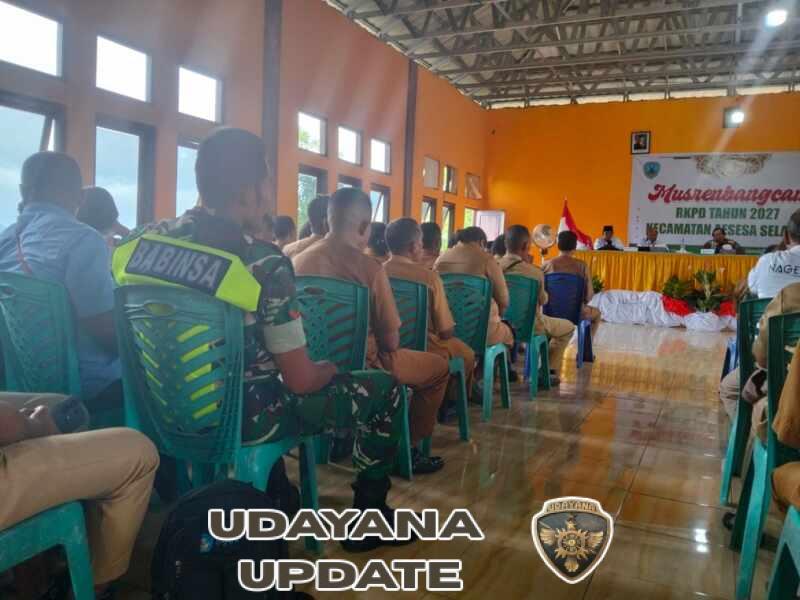 Babinsa Koramil 1625-05/Aesesa Hadiri Musrenbangcam RKPD 2027 di Aesesa Selatan