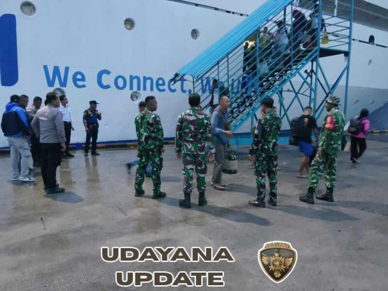 Sinergi TNI dan Instansi Pelabuhan, PAM Fasum Kedatangan KM Tidar Berjalan Aman