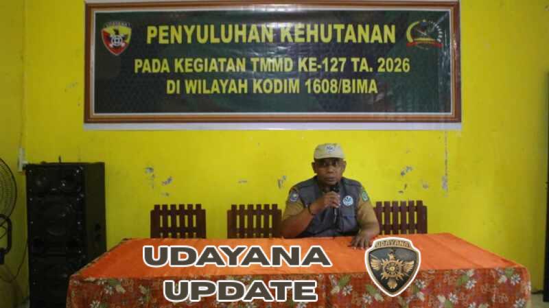 Satgas TMMD Gandeng  Dinas Kehutanan Kabupaten Bima Sosialisasikan Pentingnya Pelestarian Hutan