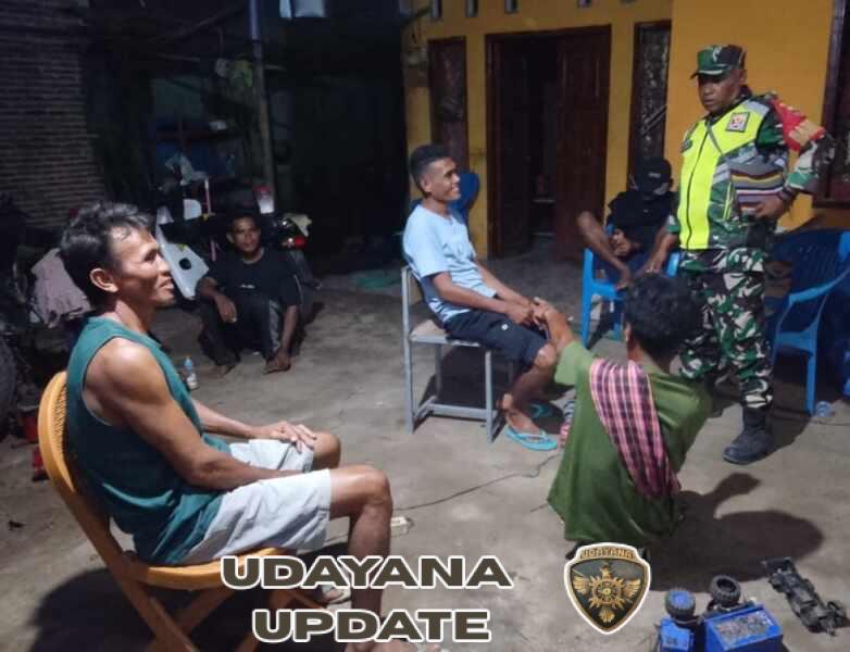 Larangan Senjata Tajam dan Miras Jadi Fokus Patroli Malam Babinsa Desa Waro