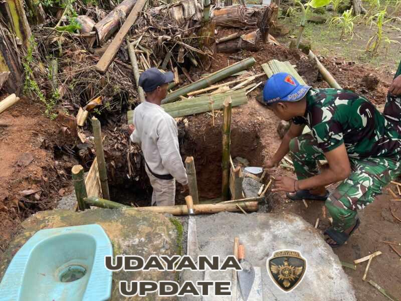 Satgas TMMD Ke-127 Kodim 1603/Sikka Kebut Pembangunan MCK, Fokus Pembuatan Septic Tank