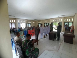 PLH Danramil 1627-01/Ba’a Hadiri Pelantikan Penjabat Kepala Desa di Rote Tengah